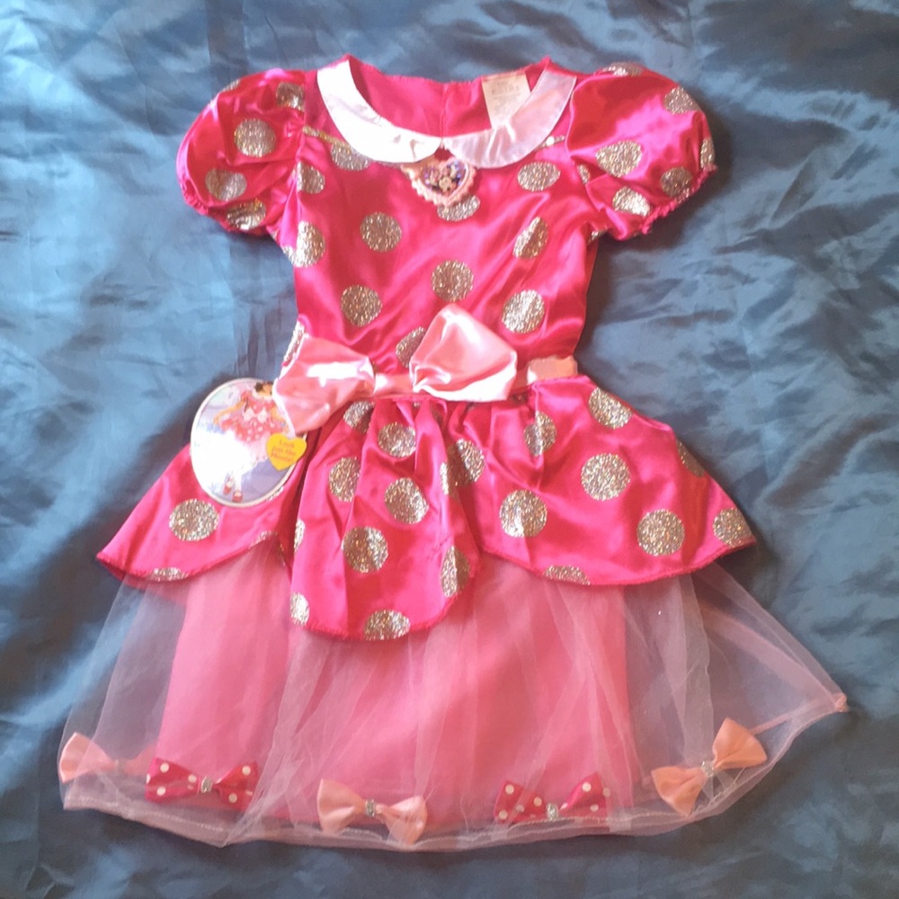 🛍️ SOLD NWT Disney Pink Minnie Dress Only size 4-6X - Picture 1 of 6